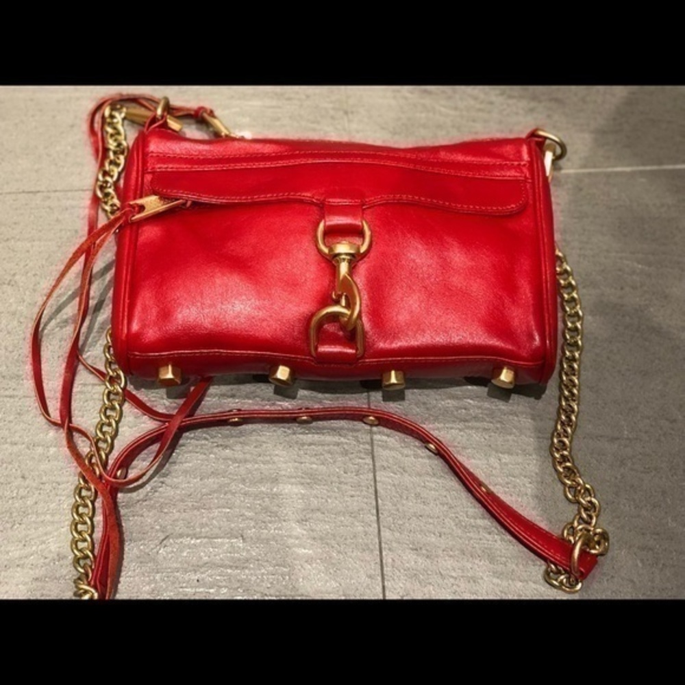 Rebecca Minkoff Red Mini Mac Crossbody Bag
